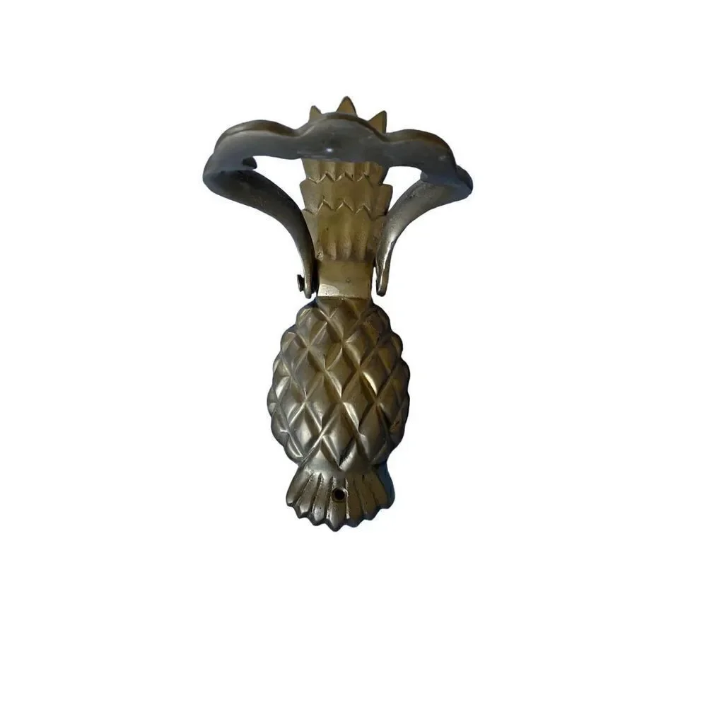 Brass solid pineapple door knocker, 7 x 3